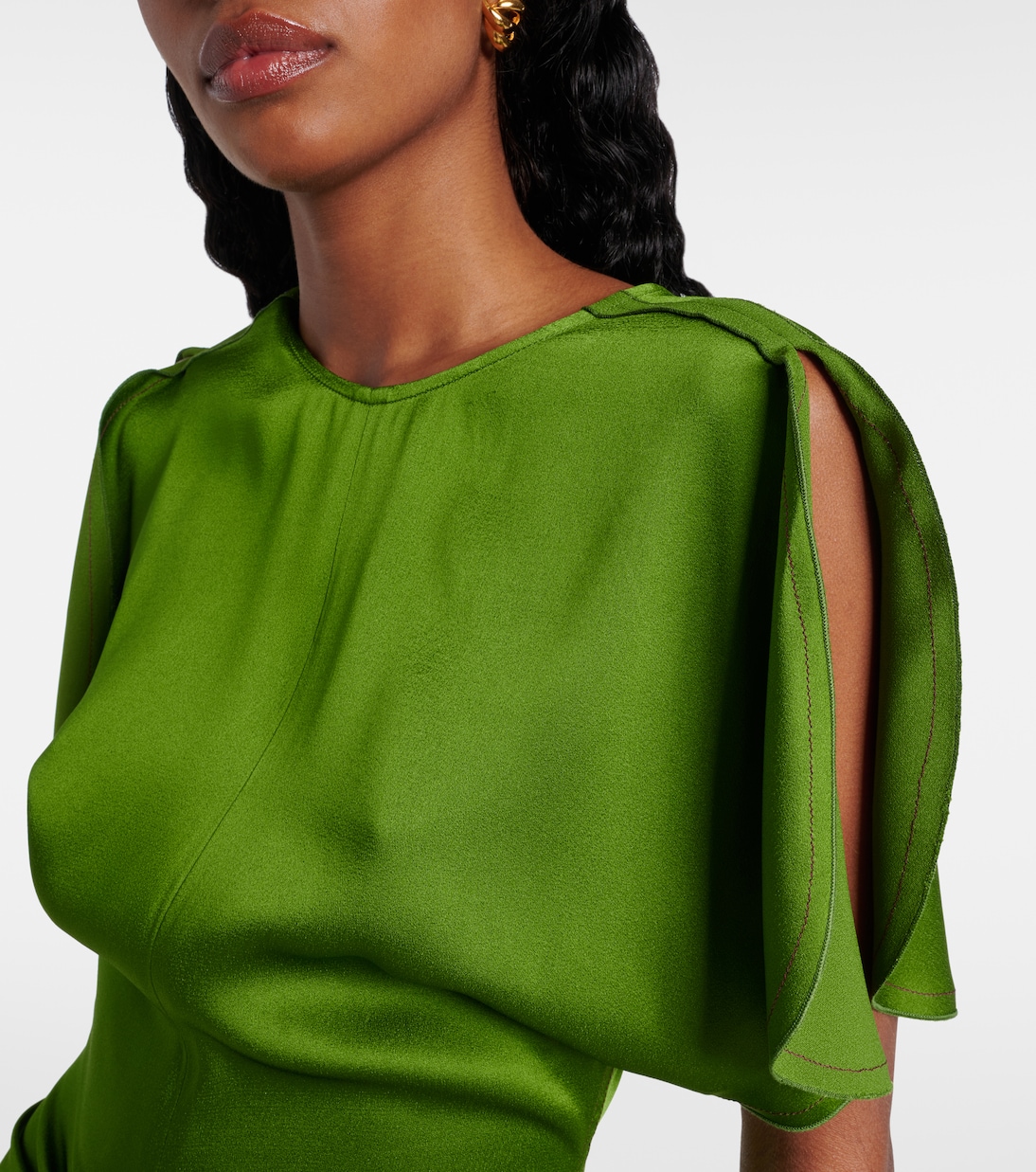 Ruched crêpe minidress | Victoria Beckham