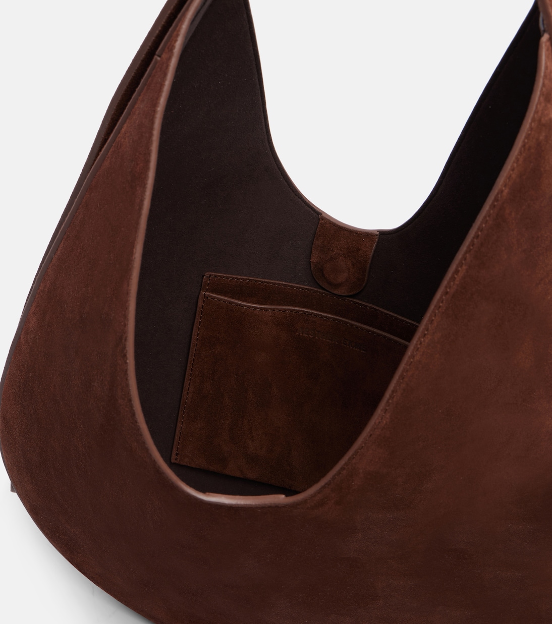 Medium suede shoulder bag | Aesther Ekme