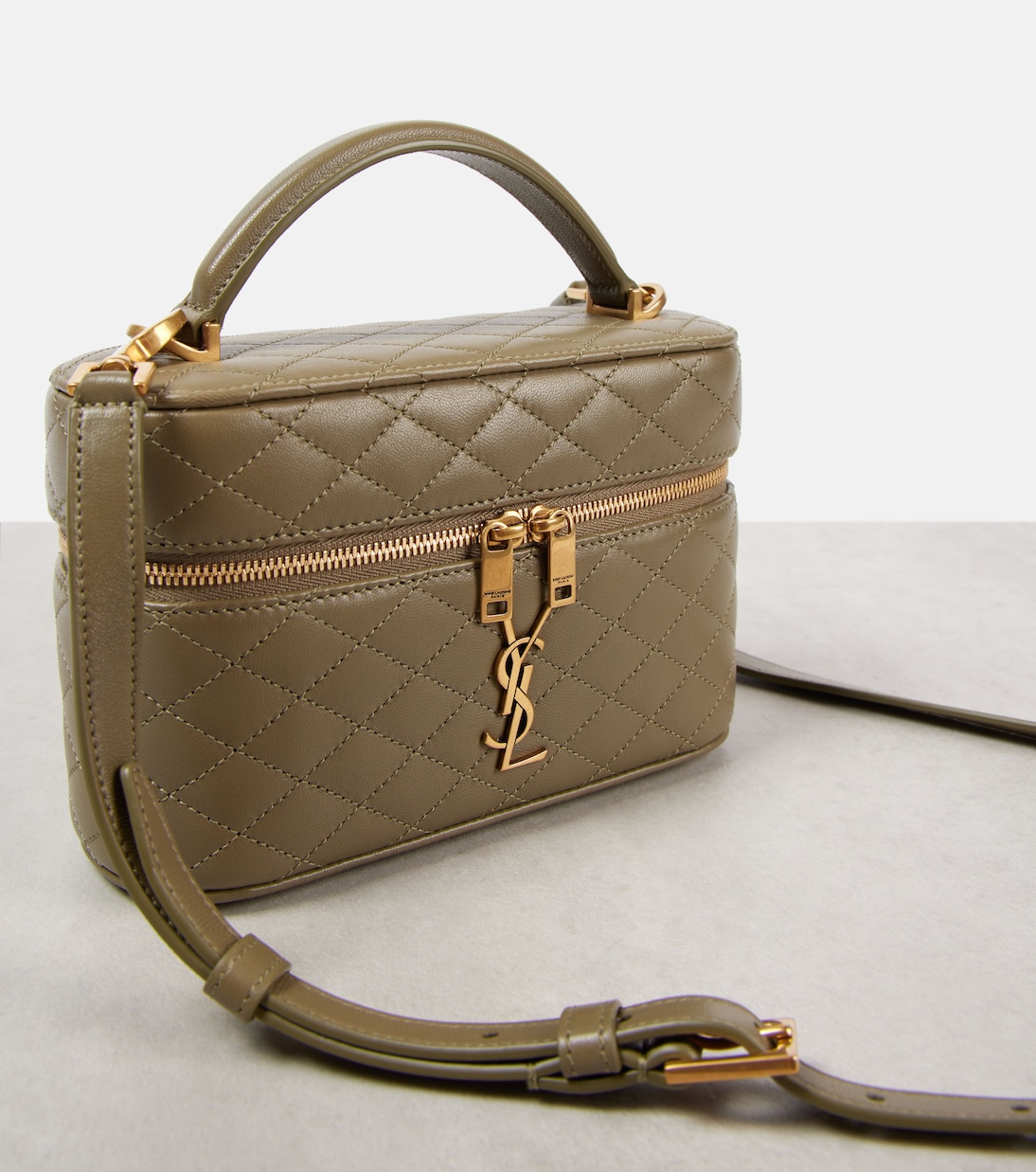 Gaby Cassandre quilted leather vanity bag | Saint Laurent