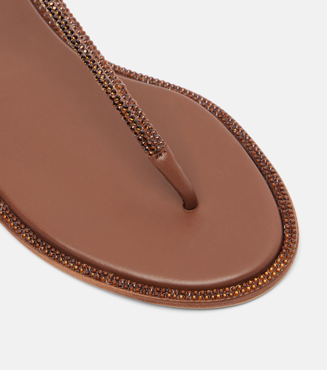 Diana embellished satin thong sandals | Rene Caovilla