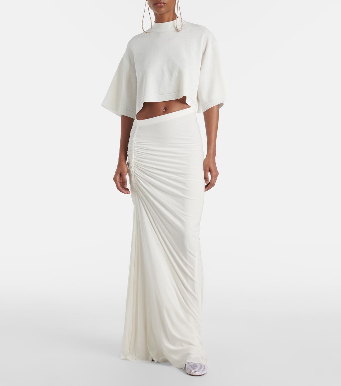 Draped jersey maxi skirt | Alaïa
