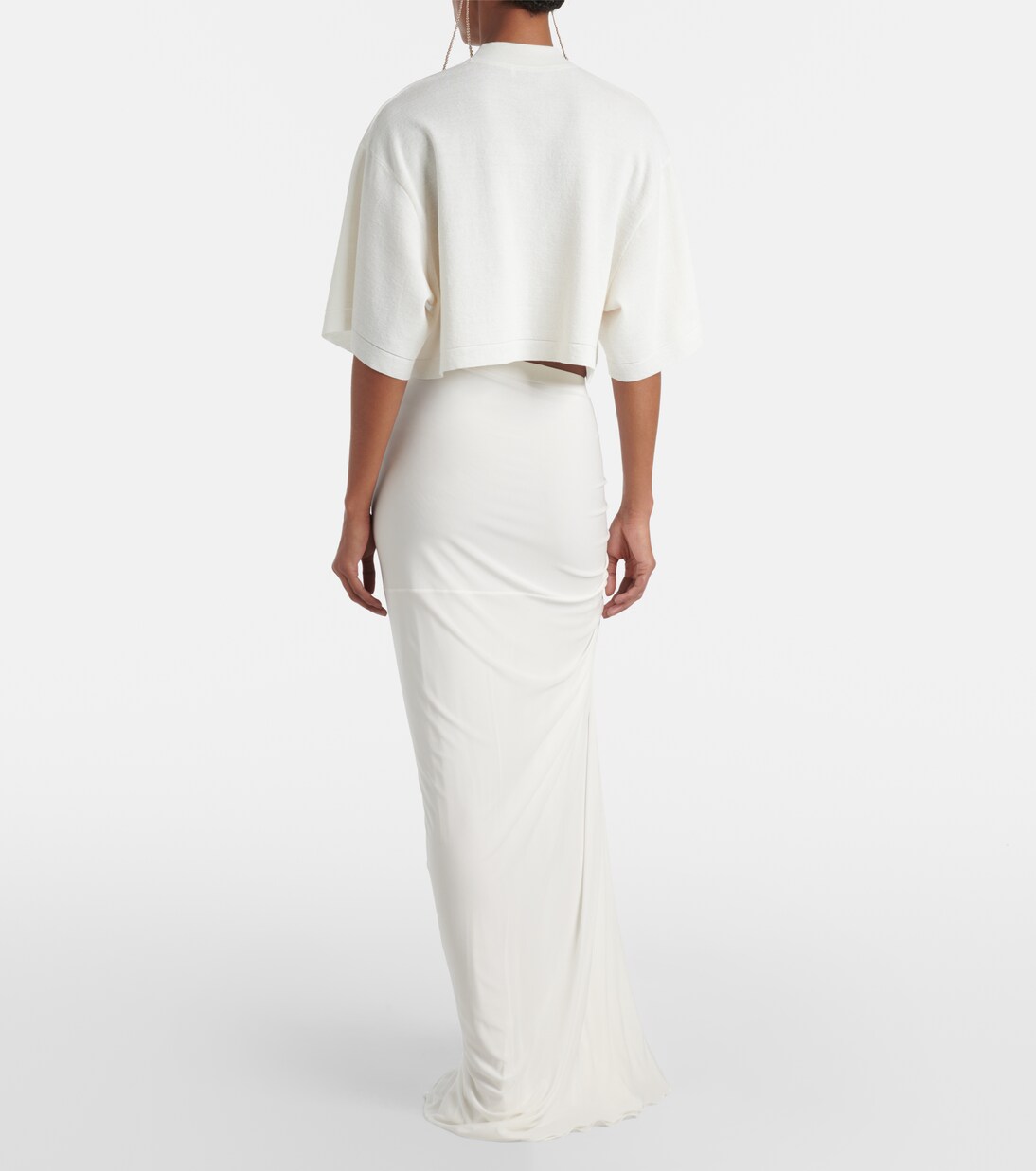 Draped jersey maxi skirt | Alaïa