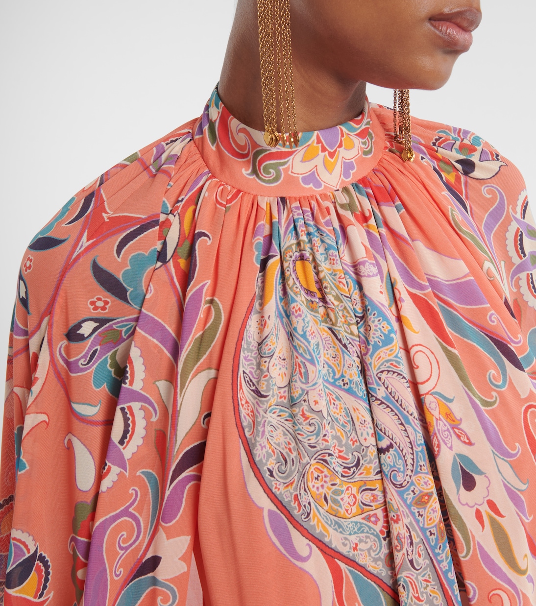 Paisley caped gown | Etro