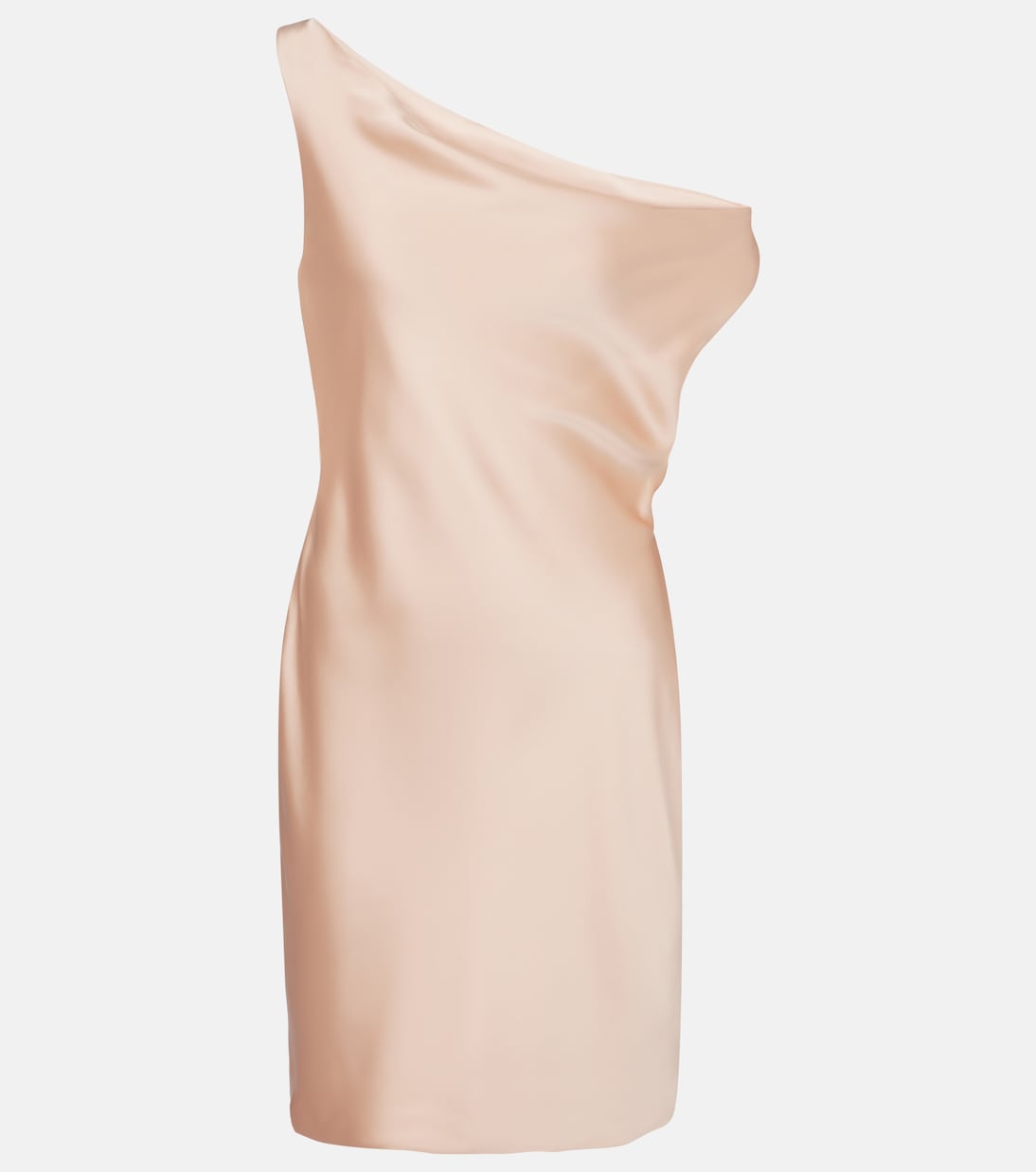 Maria asymmetric crêpe satin minidress  | Norma Kamali