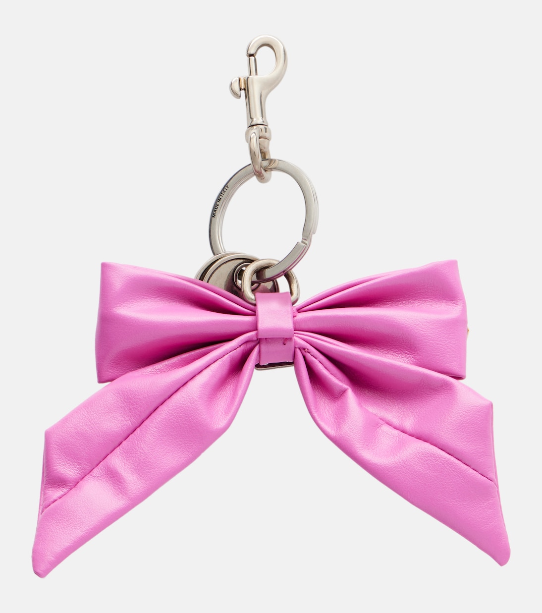 BB bow-detail leather keychain | Balenciaga