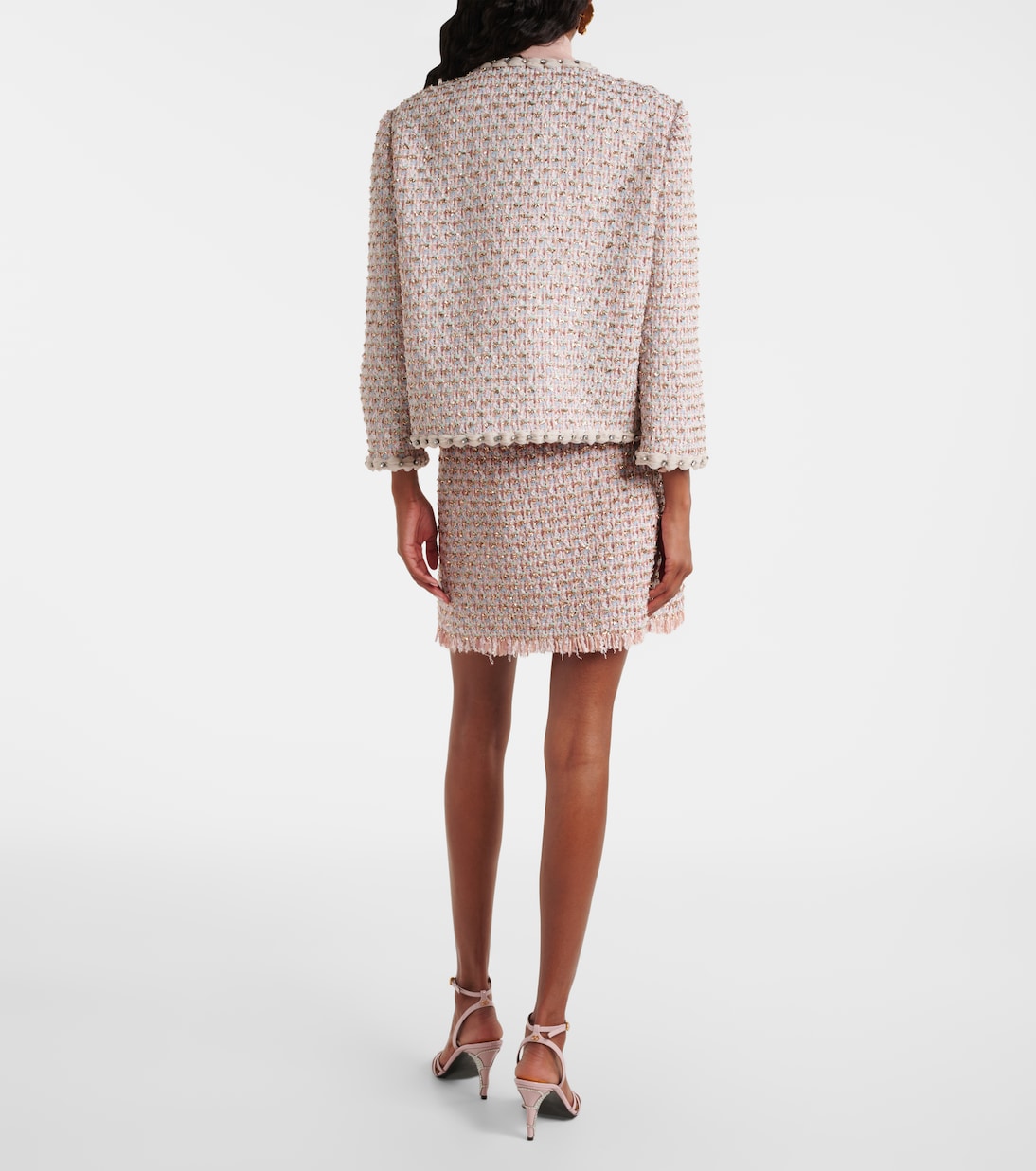 Jacke aus Tweed mit Kristallen | Valentino