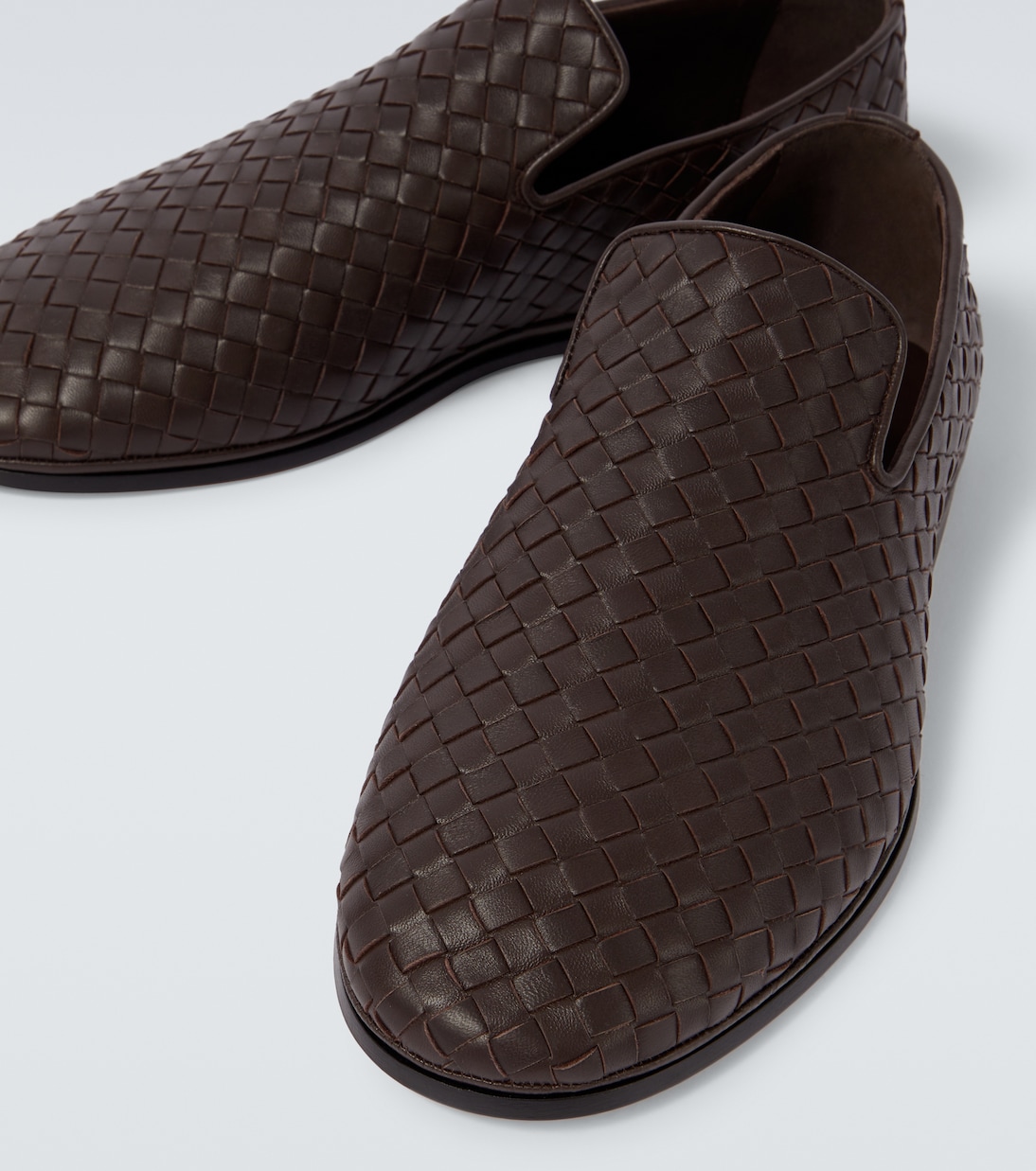 Sunday Intrecciato leather slip-on shoes | Bottega Veneta