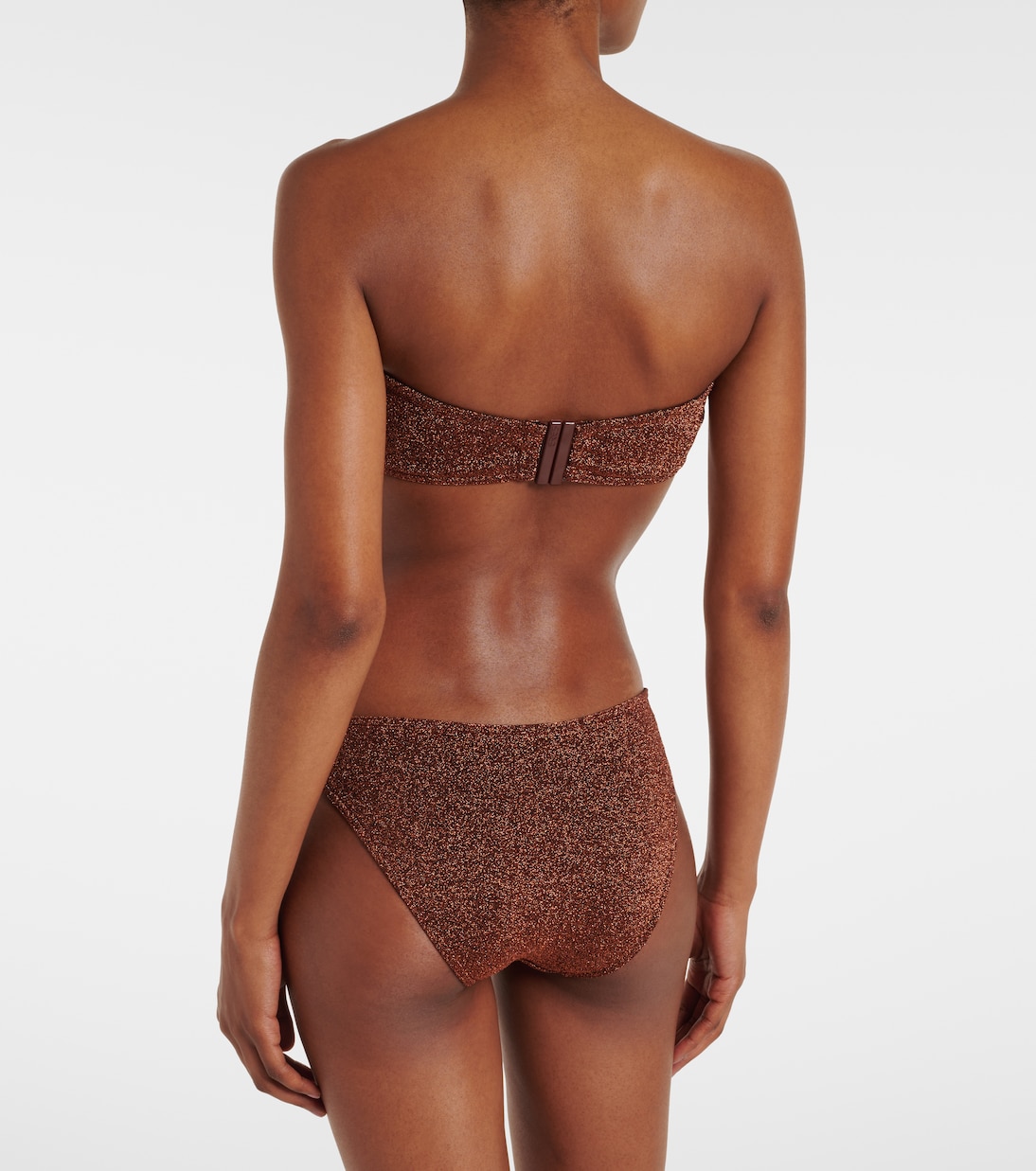 Etincelant lurex® bandeau bikini bottoms | Eres