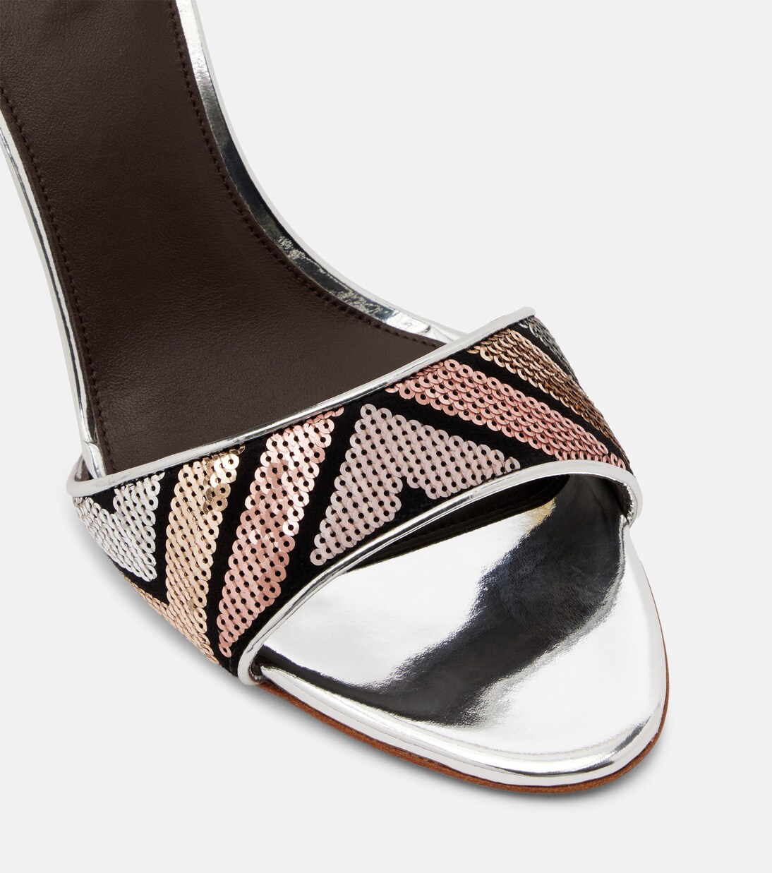 Sandali Belle in pelle con paillettes | Missoni