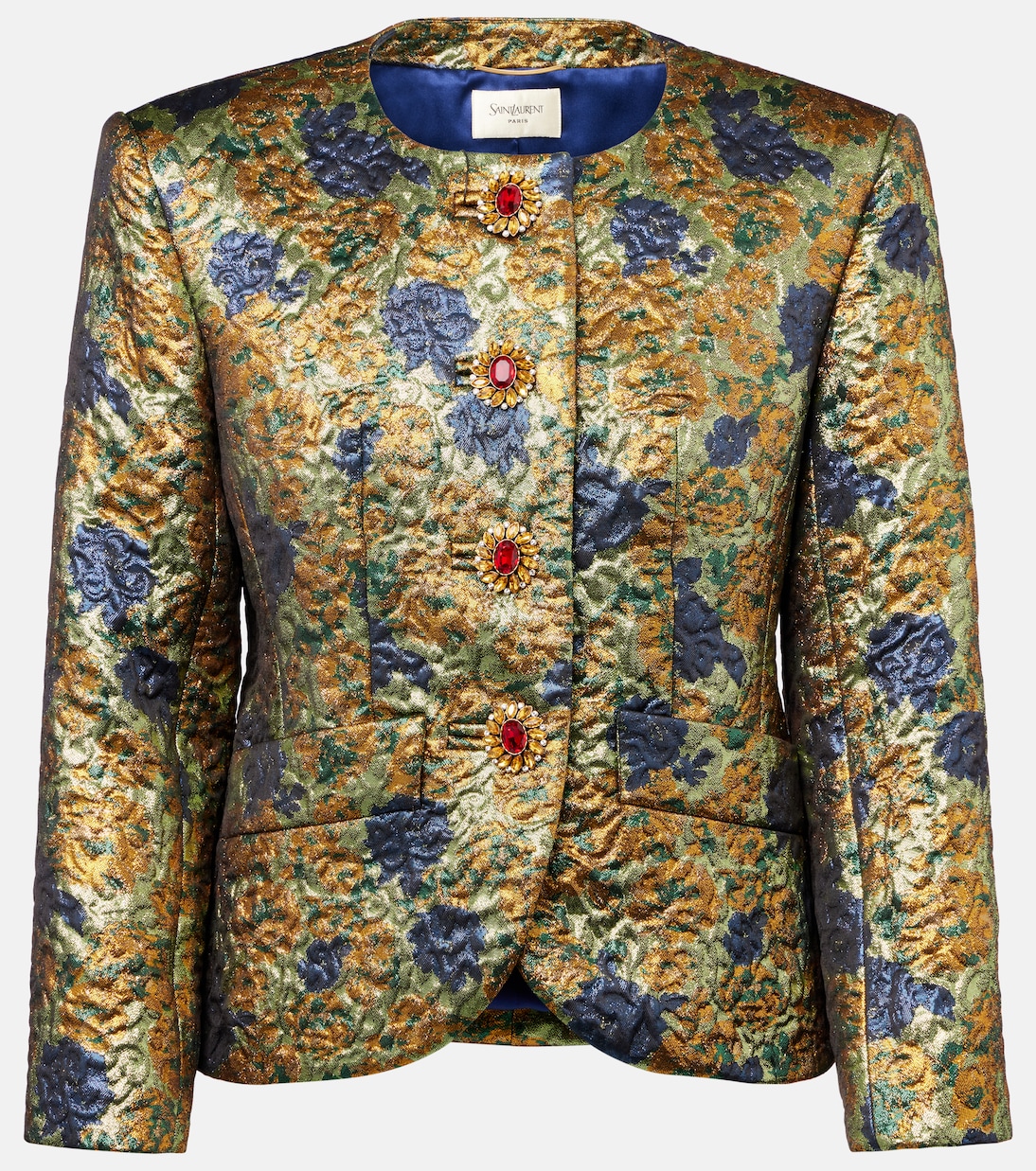 Veste en jacquard à fleurs | Saint Laurent