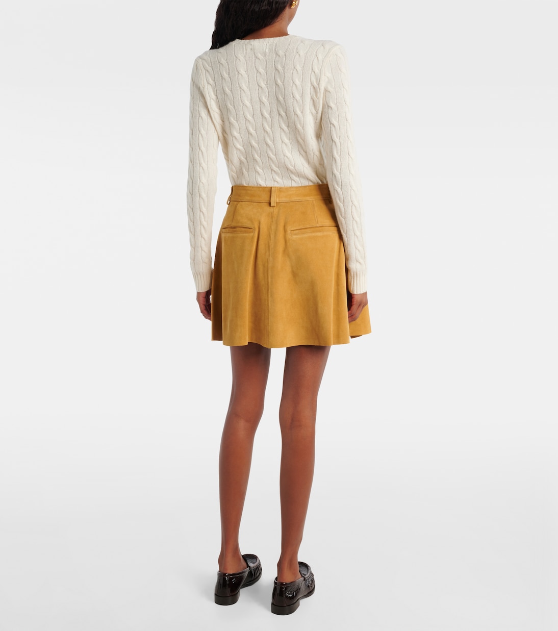 High-Rise-Minirock aus Veloursleder | Polo Ralph Lauren