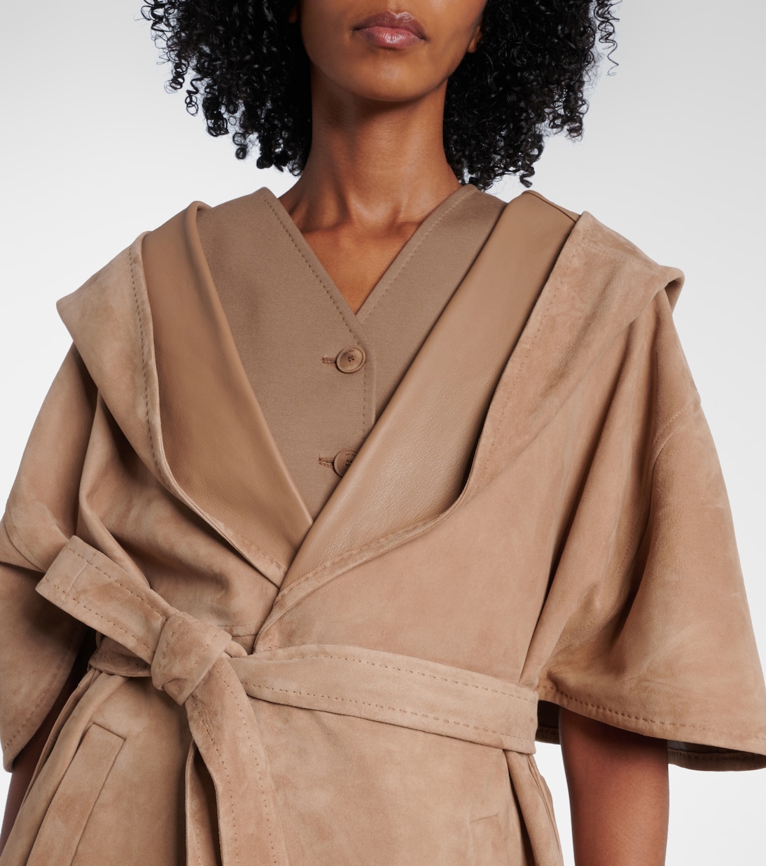 Mantel aus Veloursleder | Max Mara