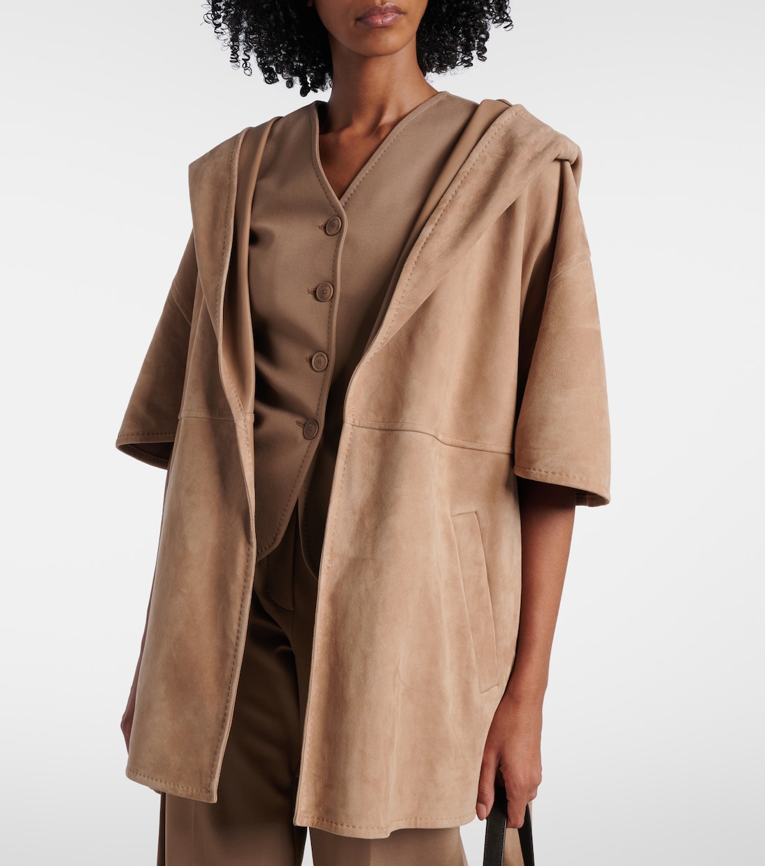 Mantel aus Veloursleder | Max Mara