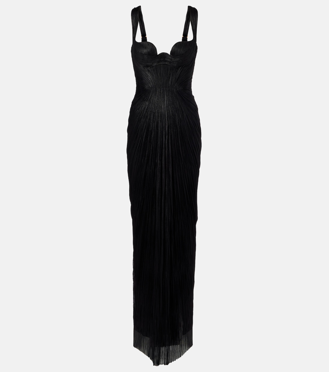 Anais open-back silk mousseline gown | Maria Lucia Hohan
