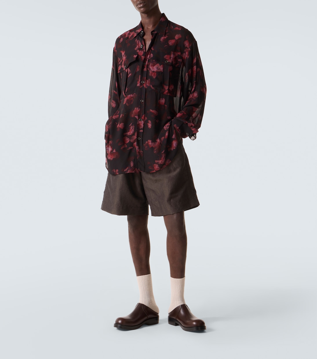 透视花卉衬衫 | Dries Van Noten