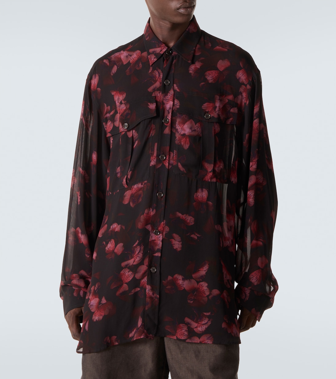 透视花卉衬衫 | Dries Van Noten