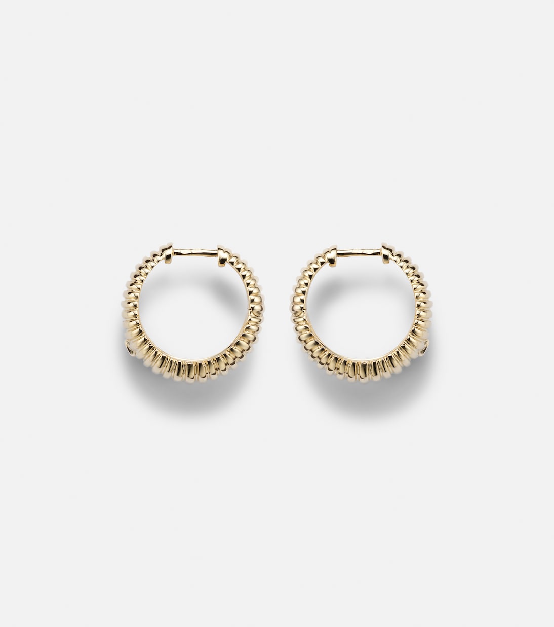 Berlingot 9kt gold earrings with diamonds | Yvonne Léon