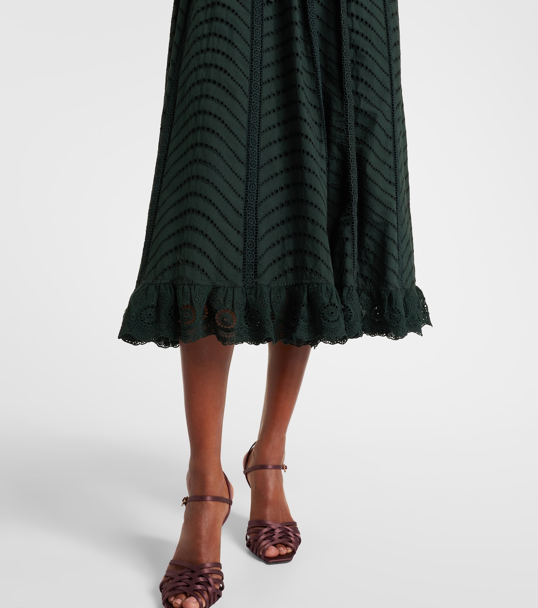 Olga broderie anglaise cotton midi dress | Ulla Johnson