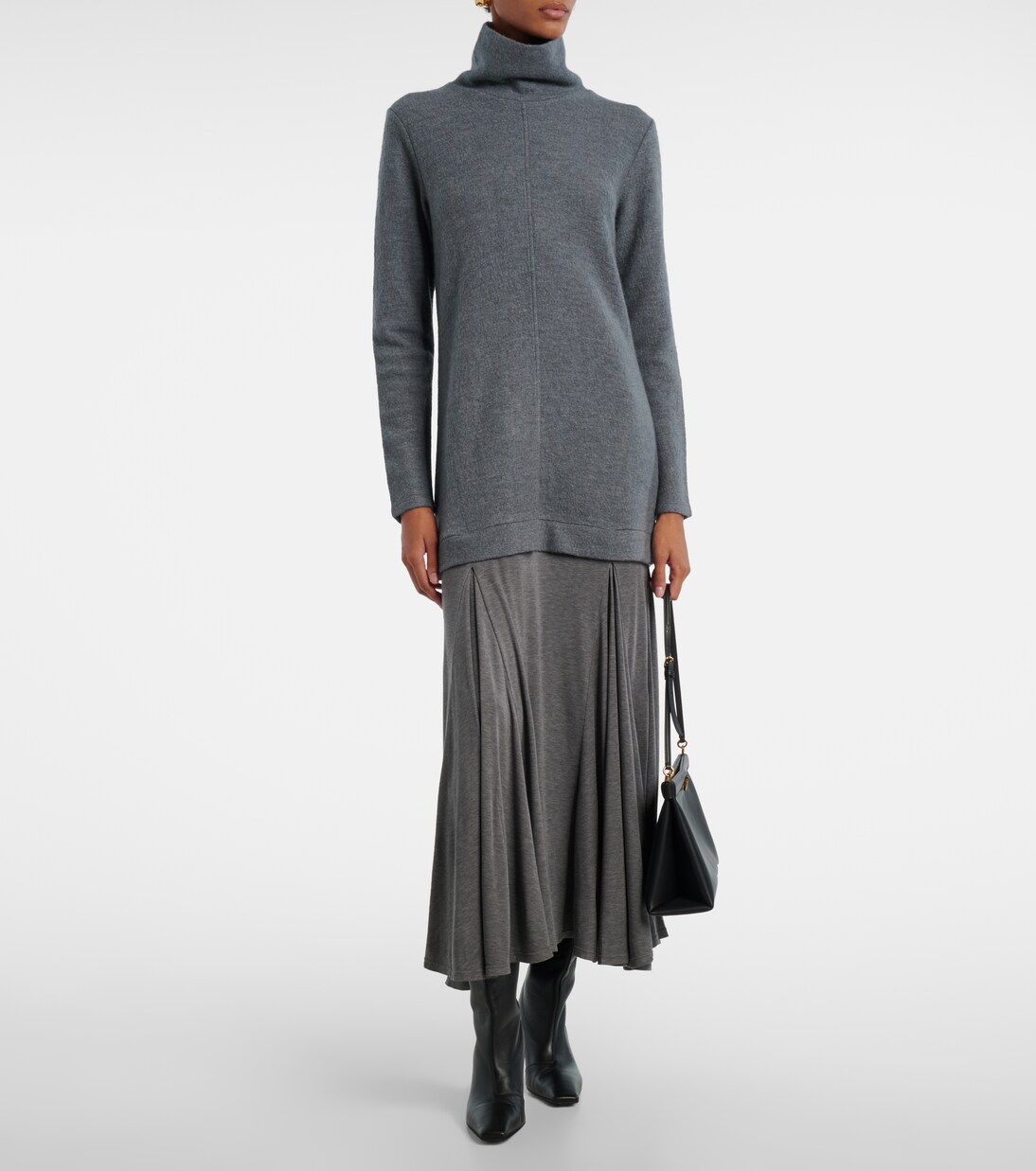 Maxikleid aus einem Wollgemisch | Xu Zhi
