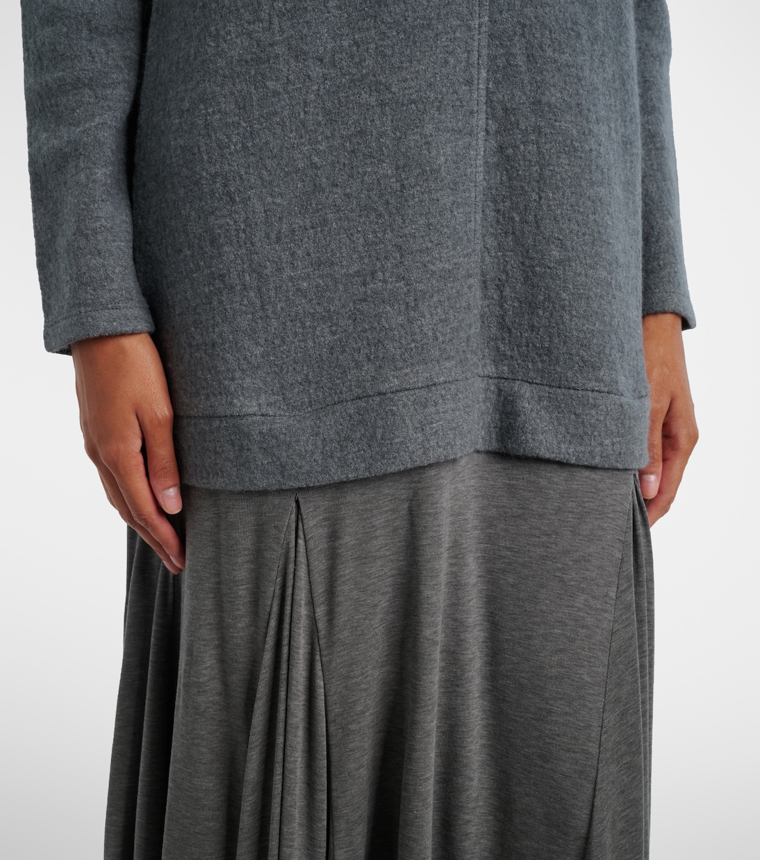 Maxikleid aus einem Wollgemisch | Xu Zhi