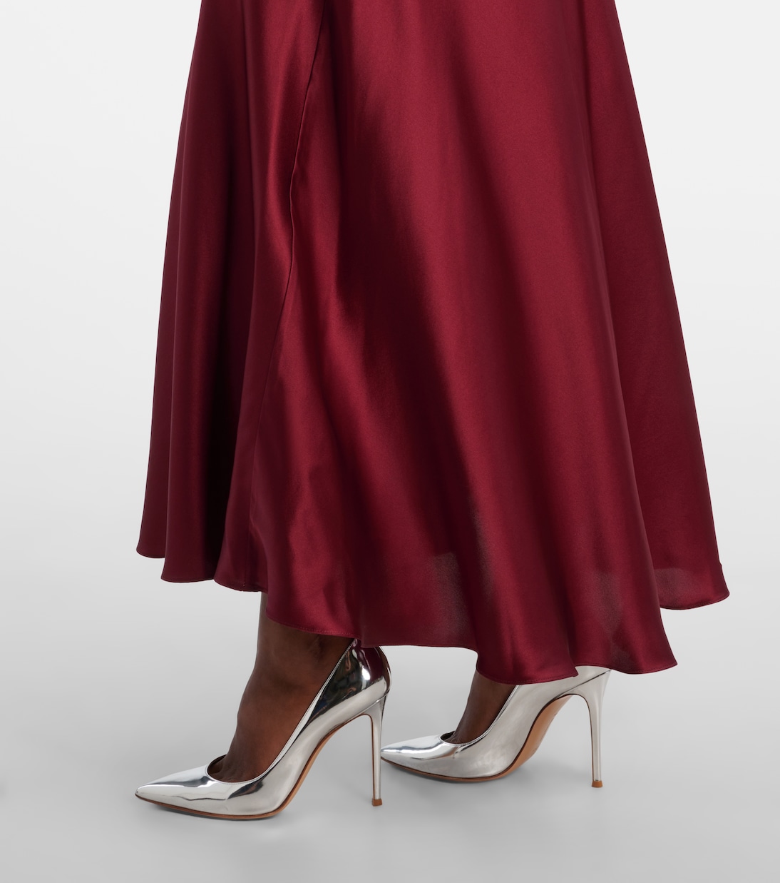 Floral-appliqué lace-trimmed silk gown | Rodarte