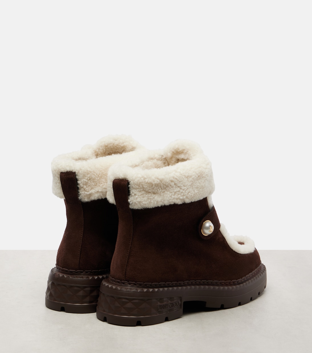 Shea suede and shearling ankle boots | Jimmy Choo