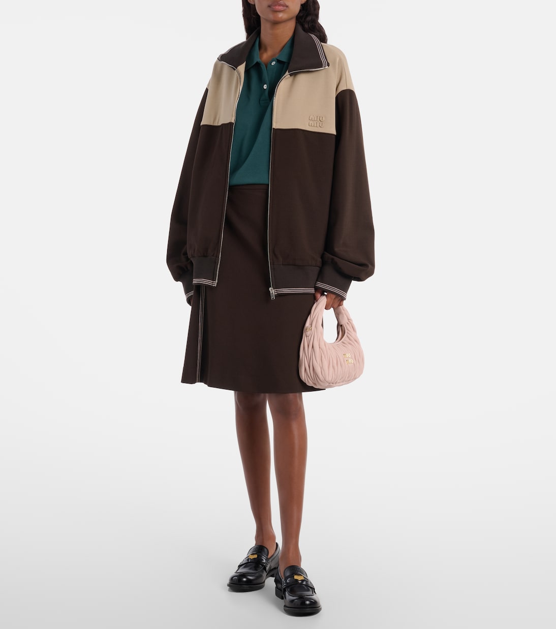Borsa Wander in suede matelassé | Miu Miu