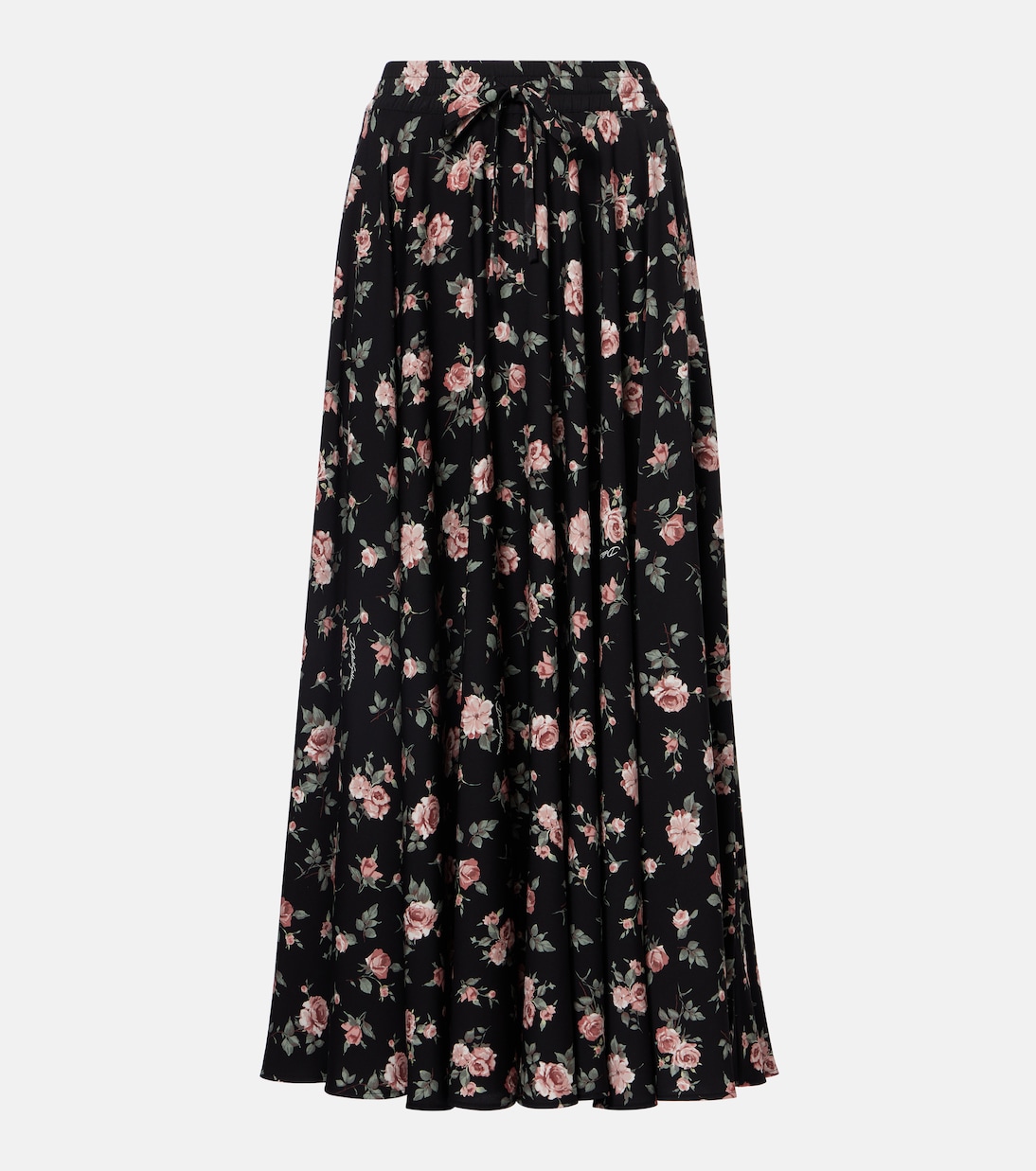 Floral silk-blend charmeuse maxi skirt | Dolce&Gabbana