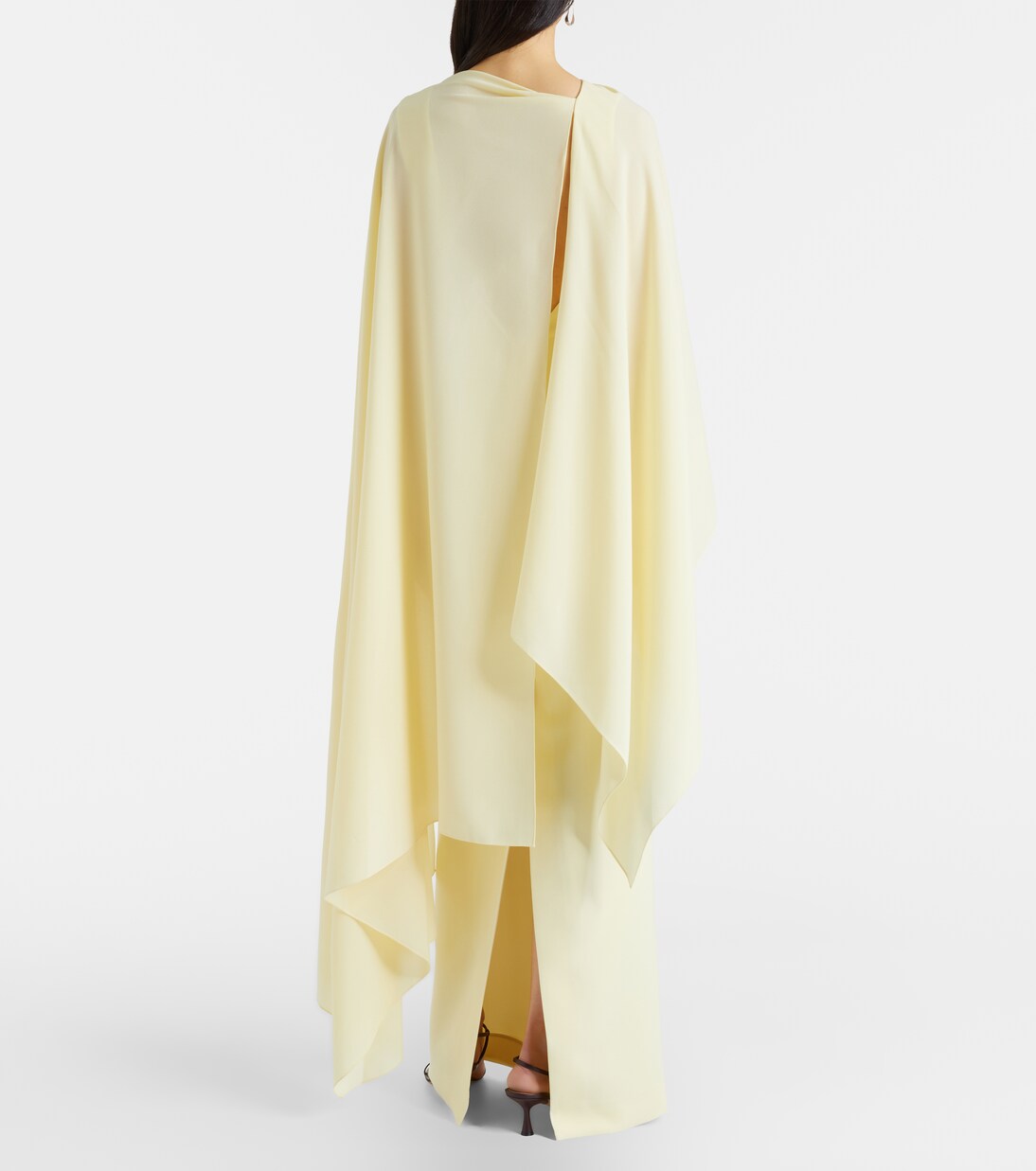 Demetria asymmetric crêpe gown | Roksanda