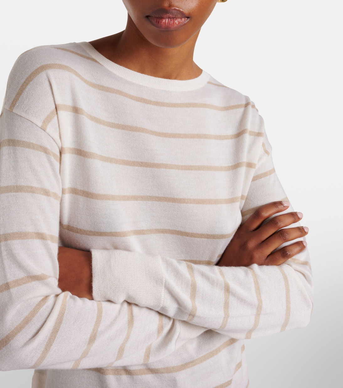 Striped cashmere and silk sweater | Max Mara