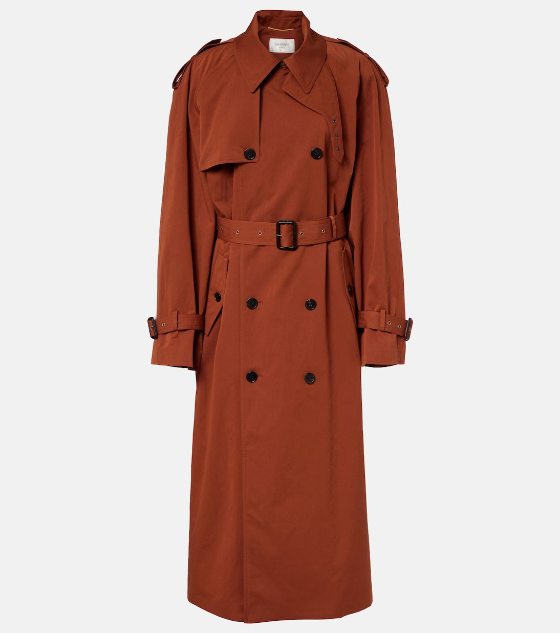 Cotton and silk trench coat | Saint Laurent