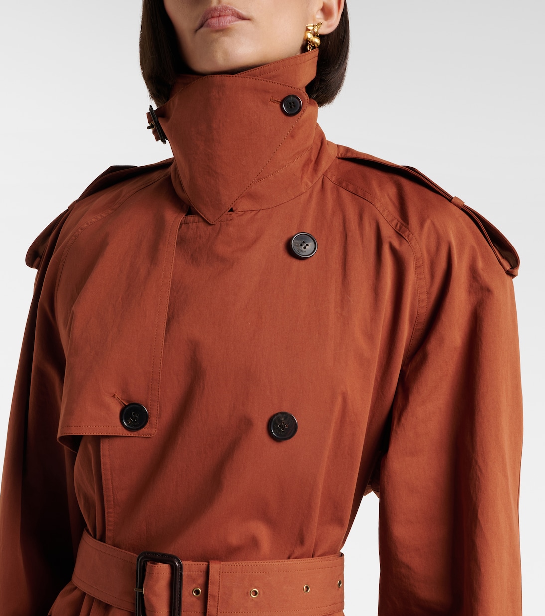 Cotton and silk trench coat | Saint Laurent