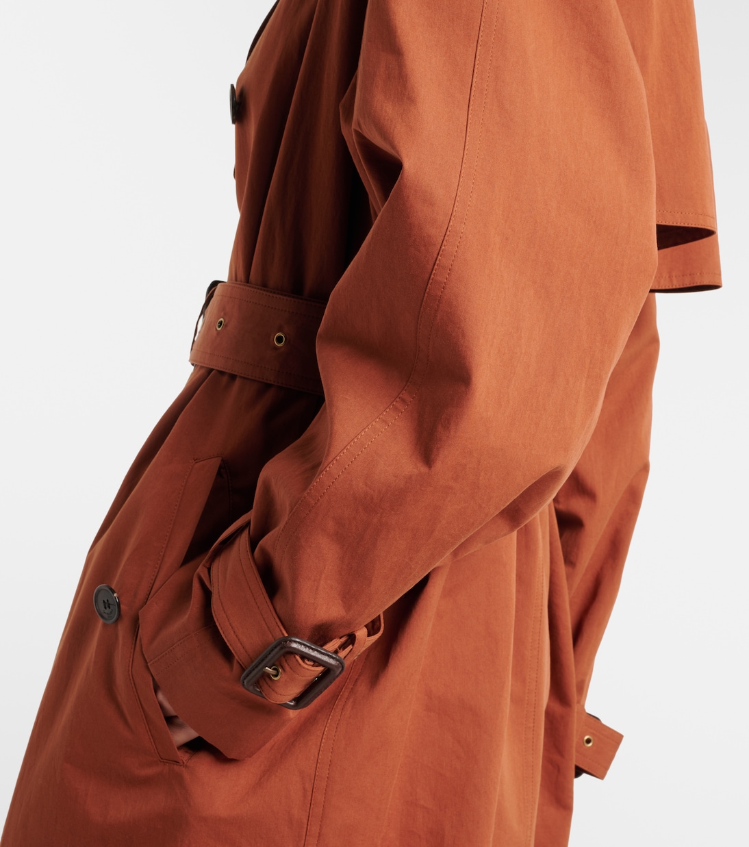 Cotton and silk trench coat | Saint Laurent