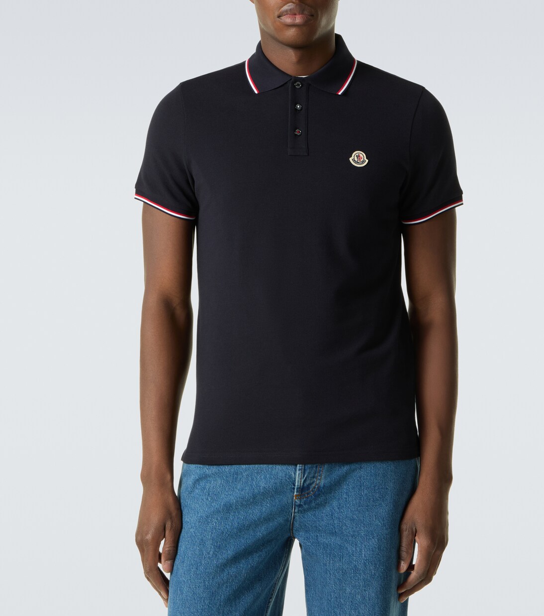 Permanent cotton jersey polo shirt | Moncler