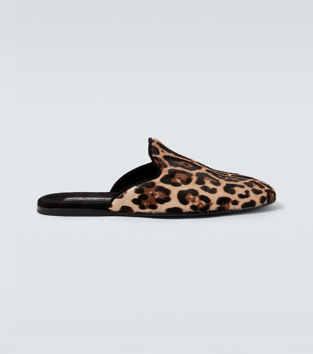 Leopard-print calf hair mules | Dolce&Gabbana