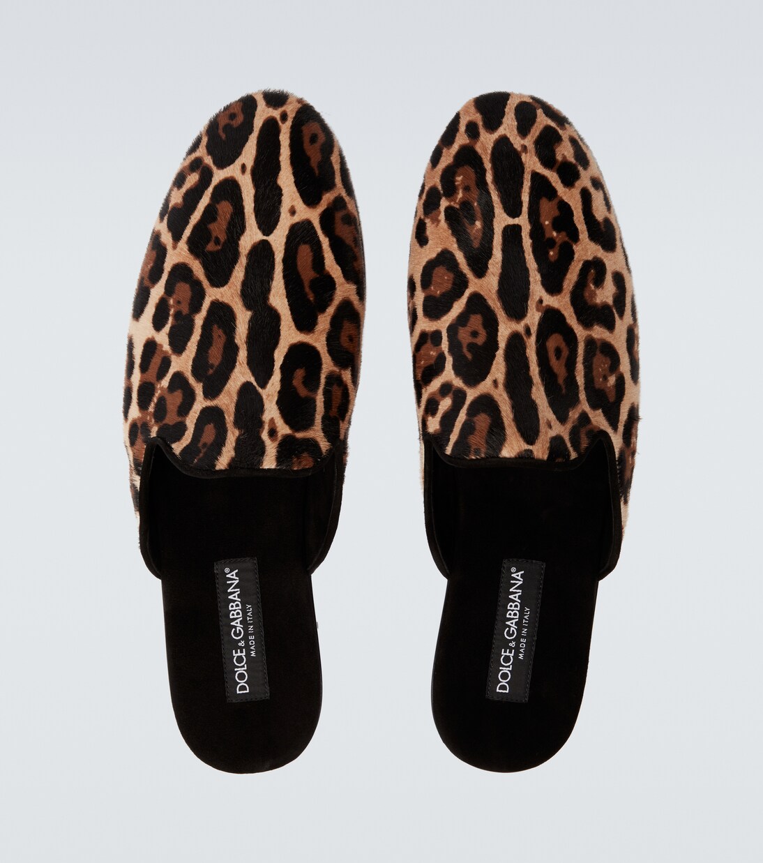 Leopard-print calf hair mules | Dolce&Gabbana