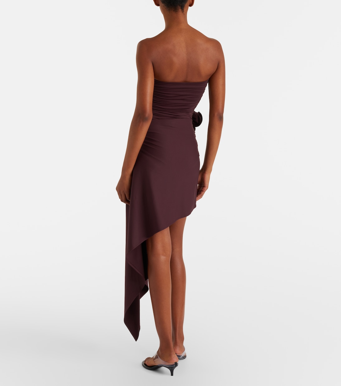 Floral-appliqué draped miniskirt | Magda Butrym