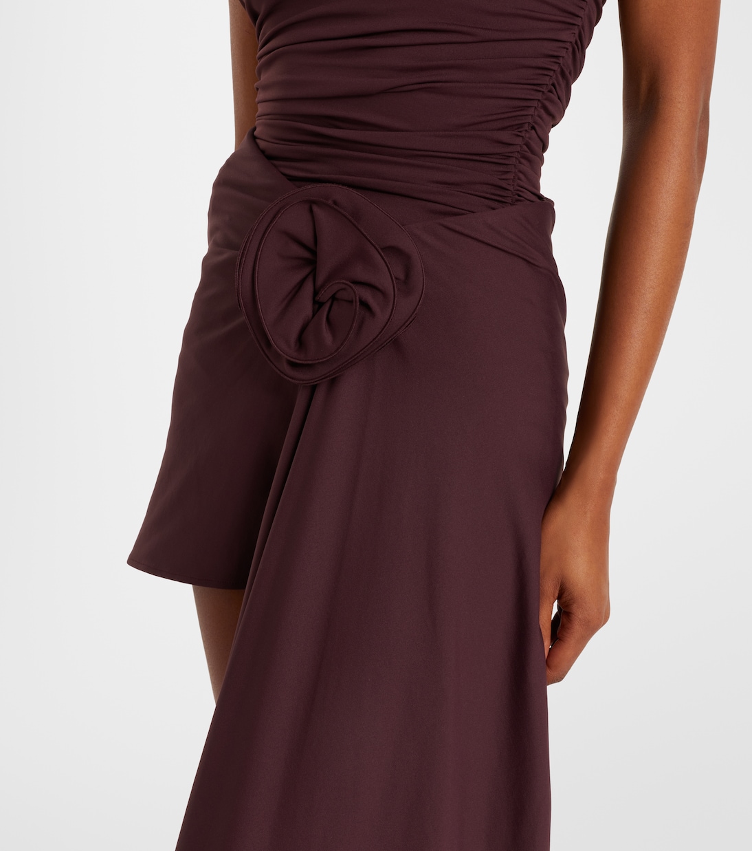 Floral-appliqué draped miniskirt | Magda Butrym