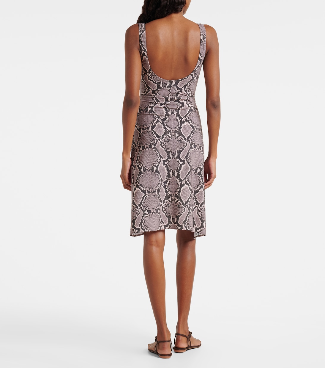 Lilith 스네이크 프린트 비치 커버업 | Karla Colletto