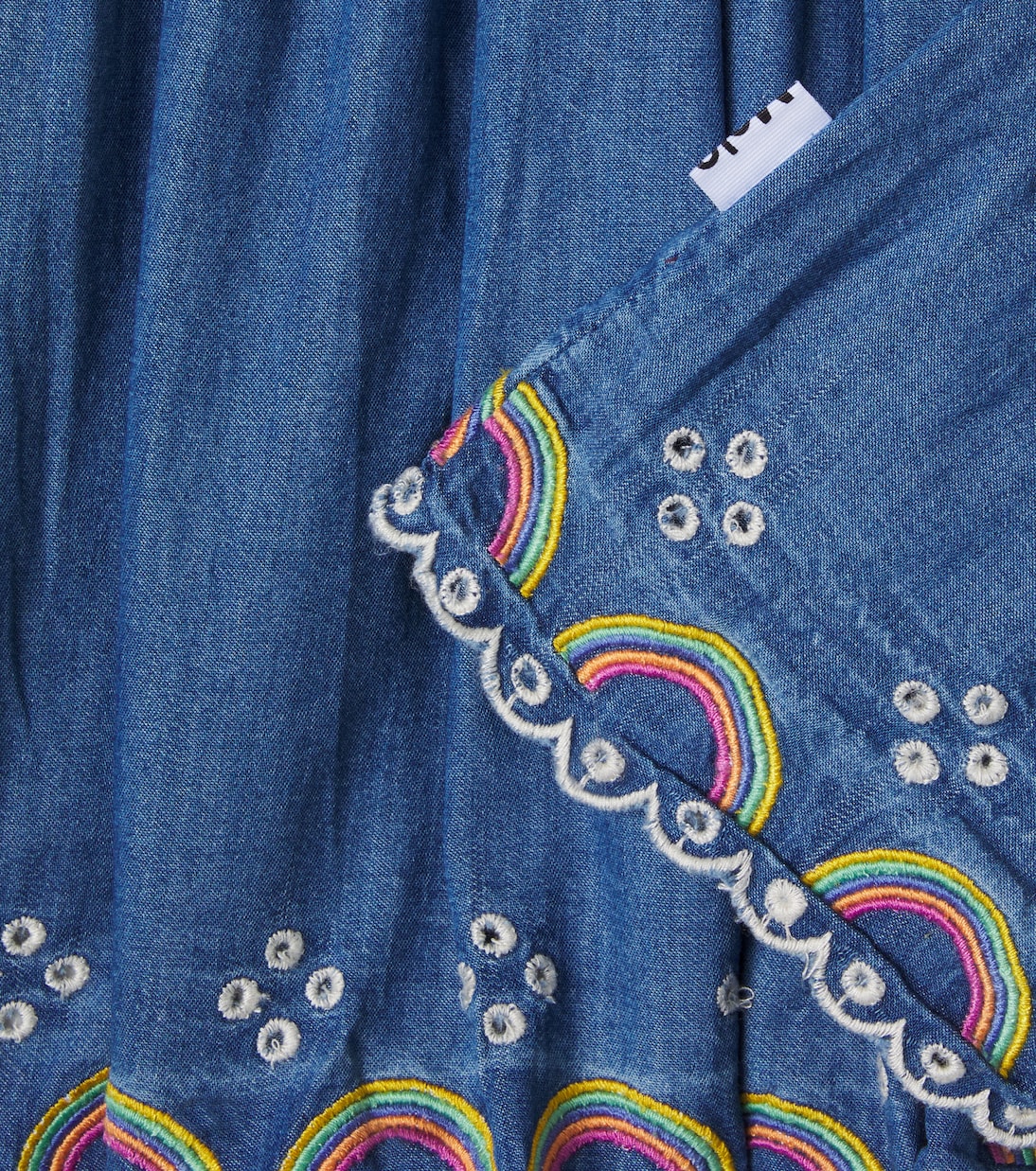 Bernie cotton chambray skirt  | Molo