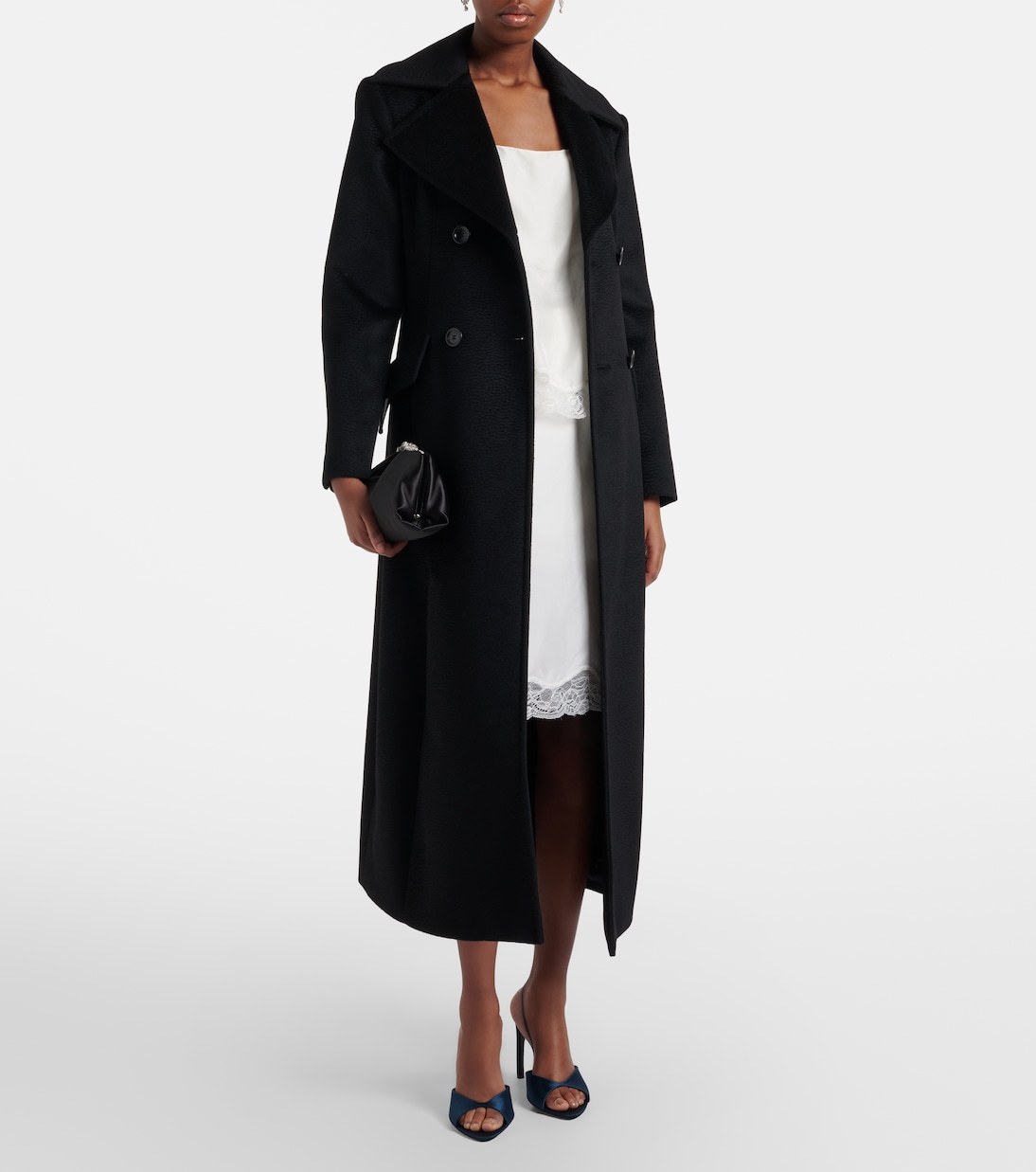 Playful Volumes lace-trimmed silk top | Dorothee Schumacher