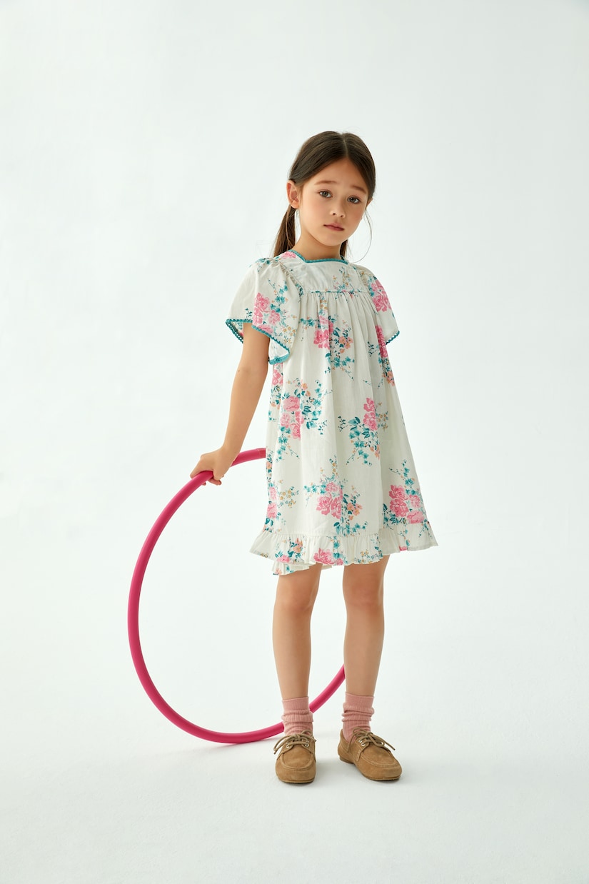 Vestido Luna de algodón floral | C'era Una Volta