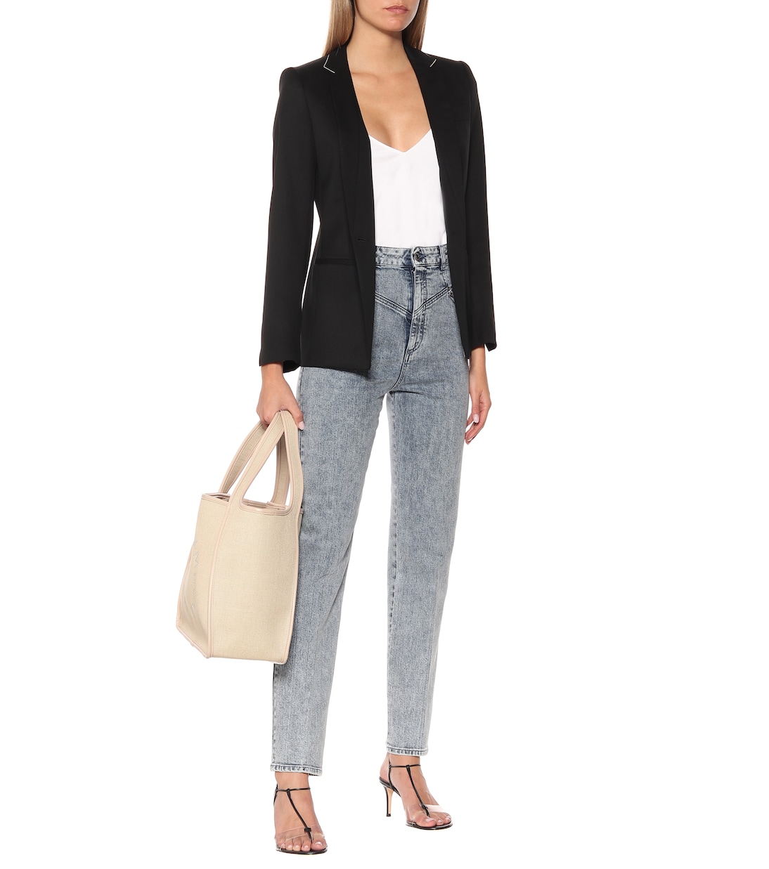 Jeans ajustados de tiro alto | Stella McCartney