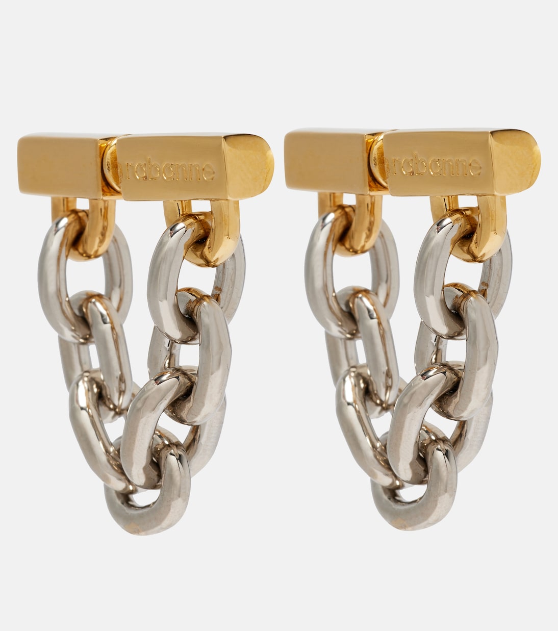 Chain-trimmed earrings | Rabanne