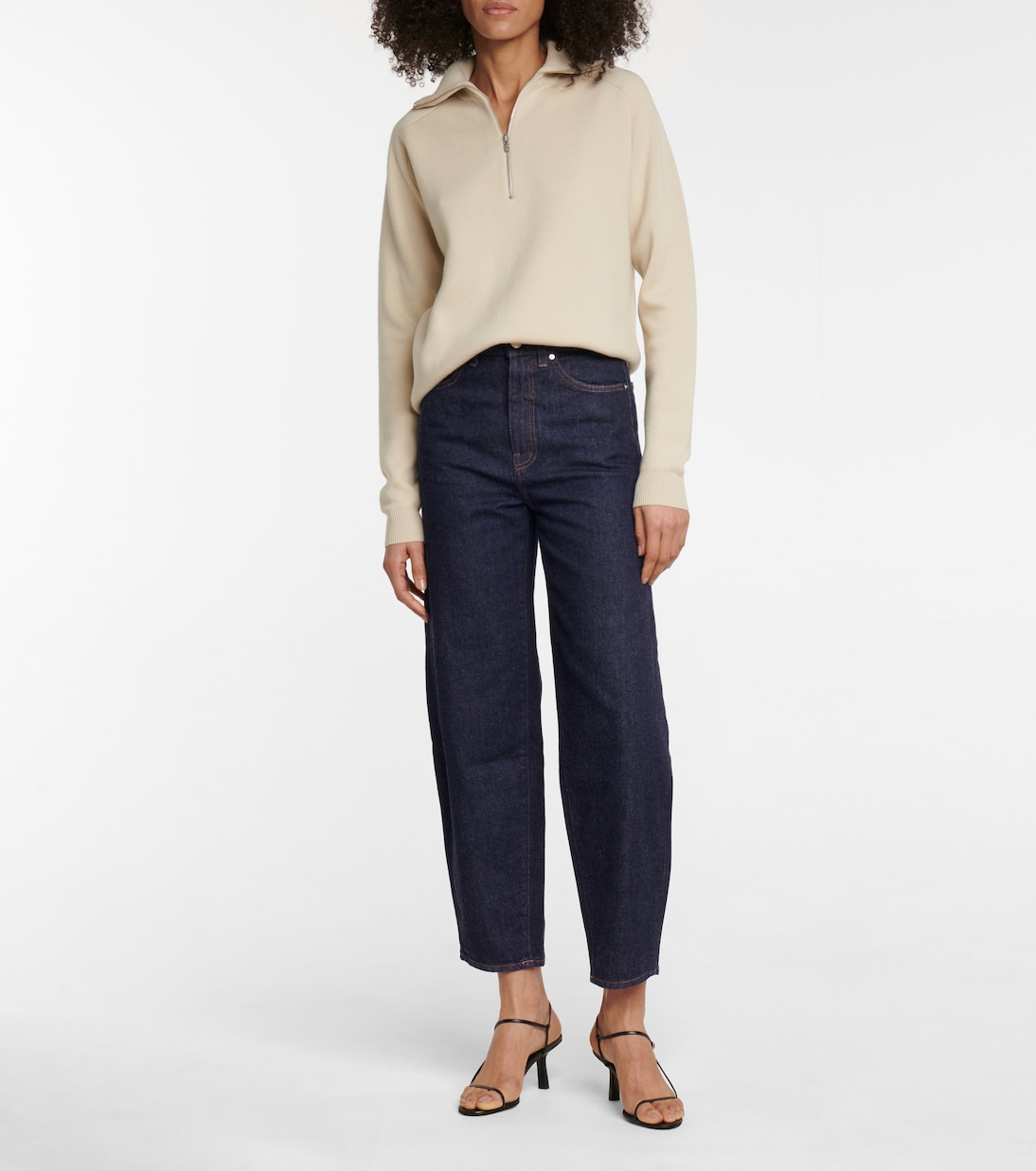 High-rise barrel-leg jeans | Toteme