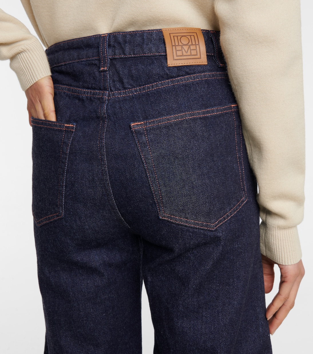 High-rise barrel-leg jeans | Toteme