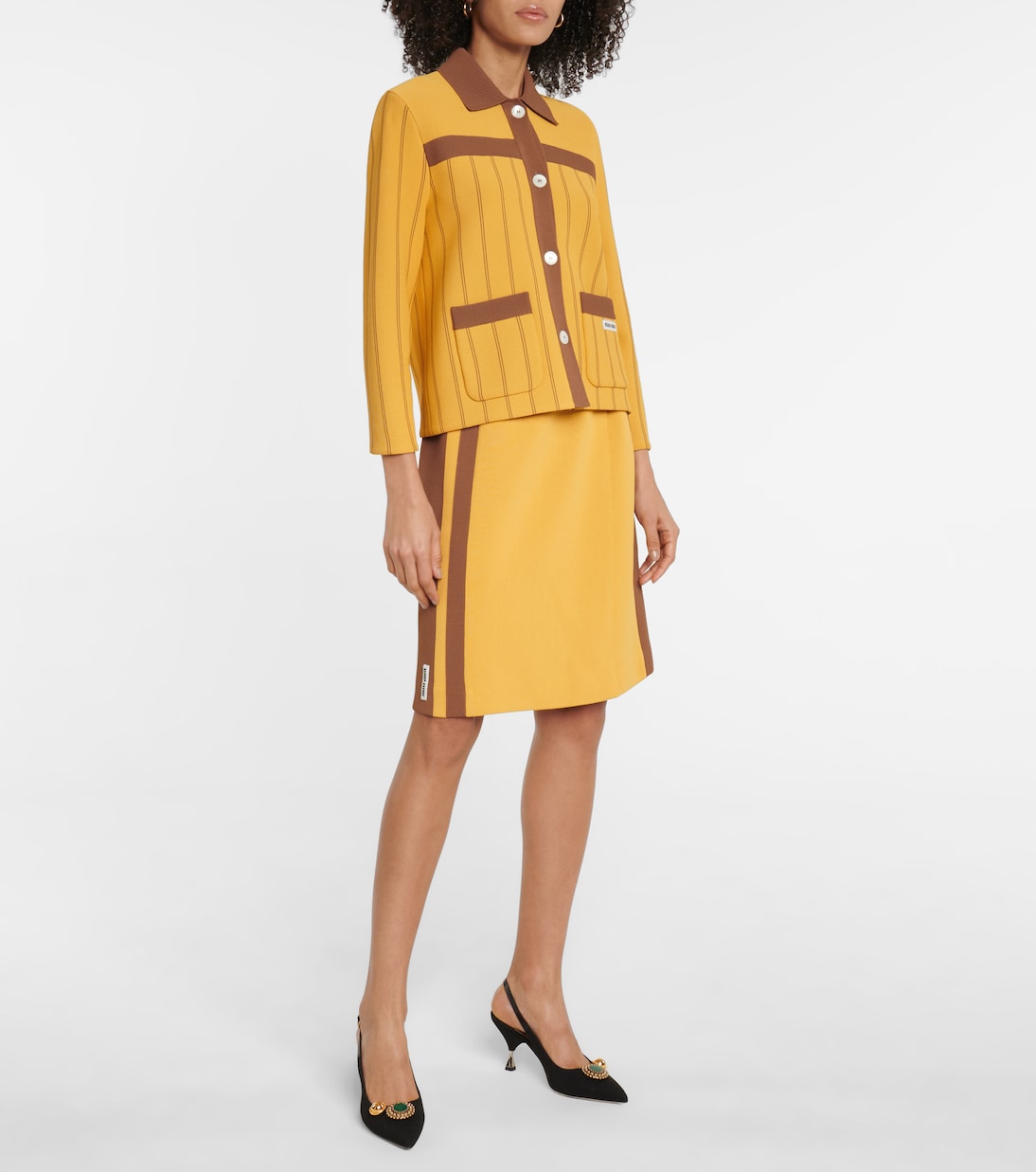 Gonna con intarsio | Miu Miu