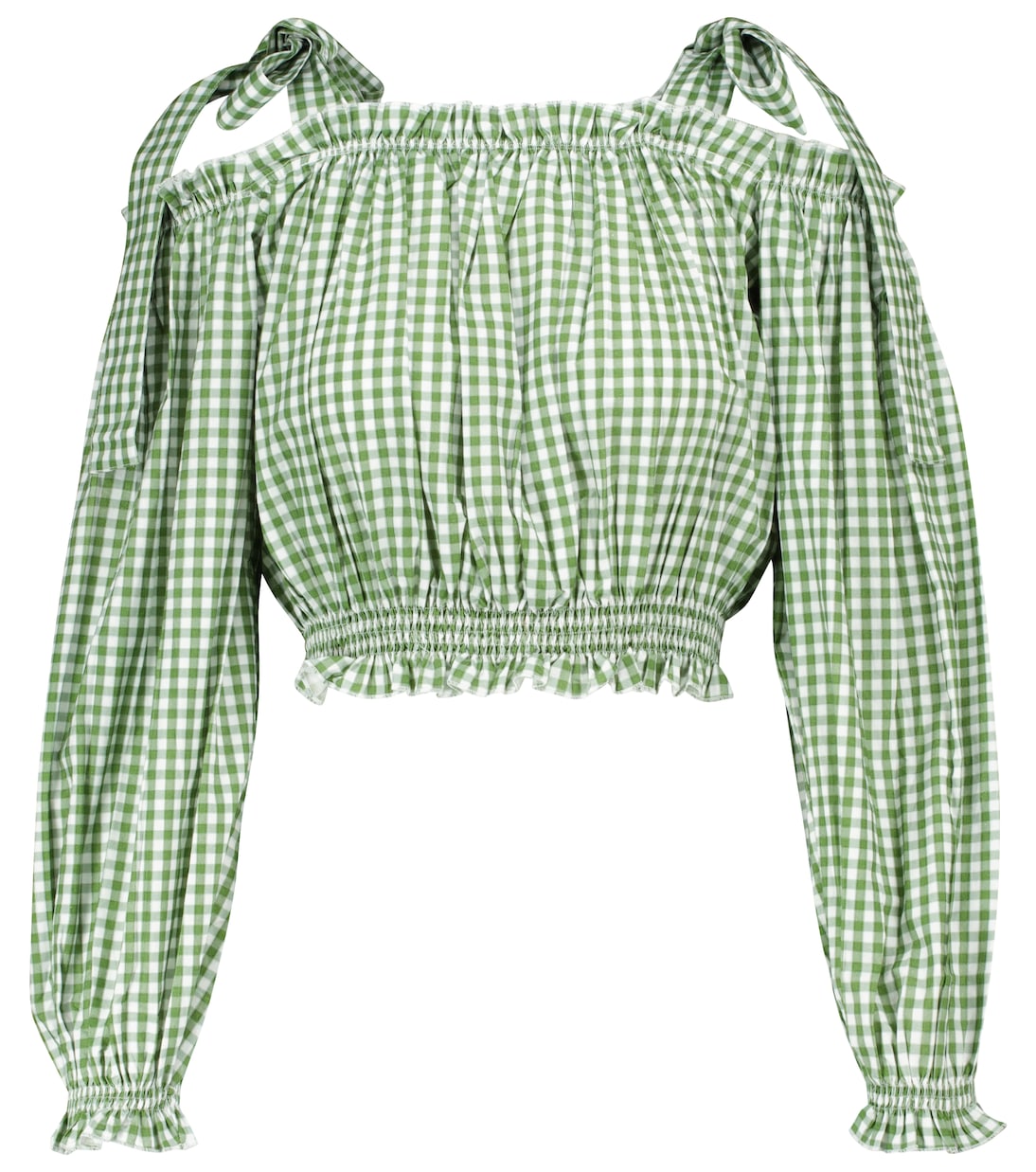 Gingham cotton crop top | Alexandra Miro