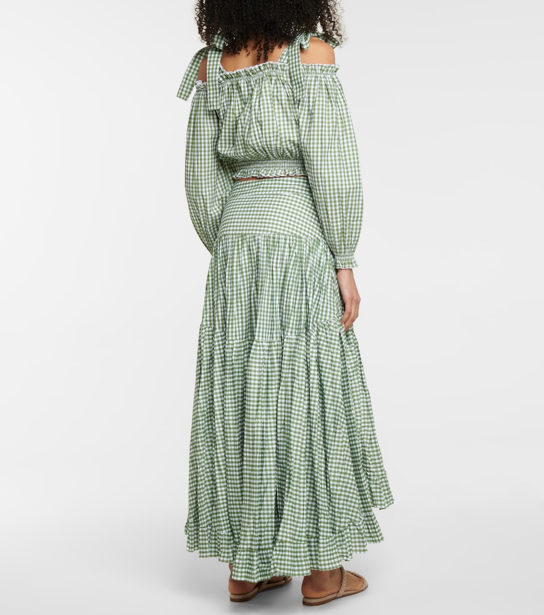 Gingham cotton crop top | Alexandra Miro