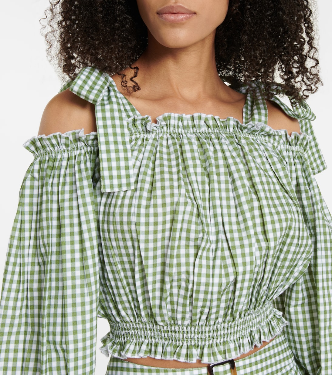 Gingham cotton crop top | Alexandra Miro